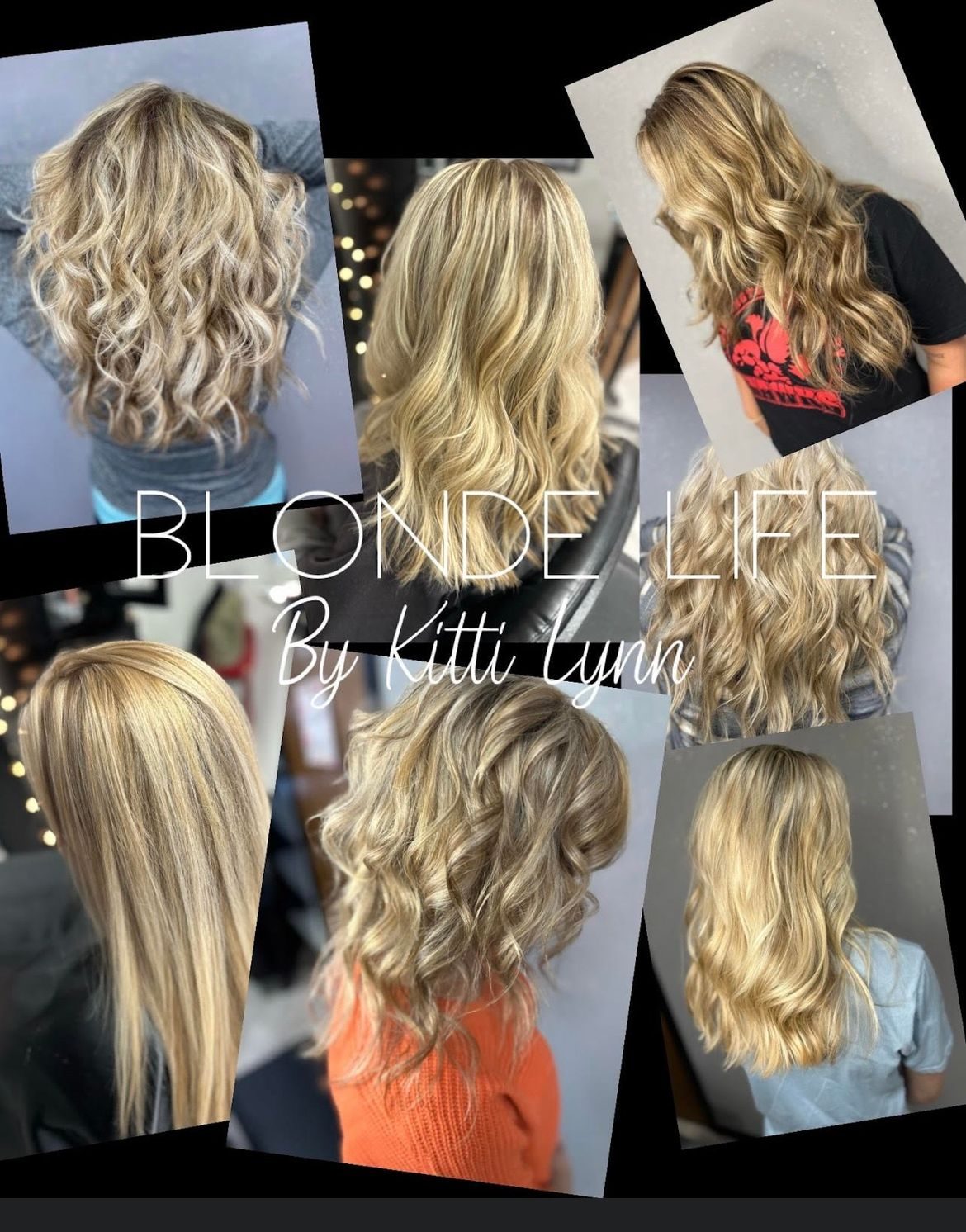 Blonde color collage by Kitti Lynn