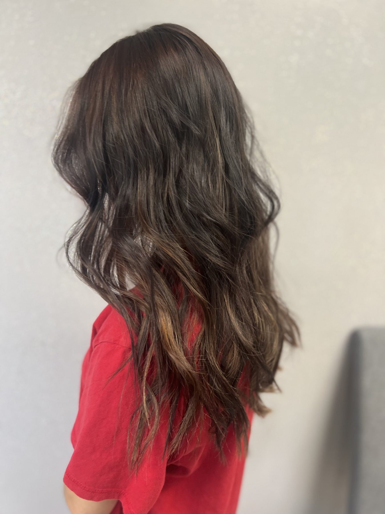 Dark brunette waves